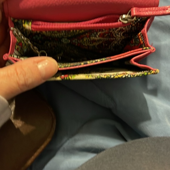 Pink leather wallet - Picture 3 of 4